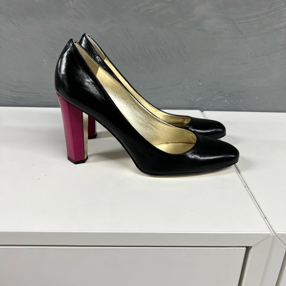 Diane Von Furstenberg Black and Pink Heels